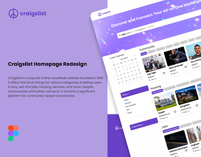 Craigslist Homepage Redesign app design redesign ui ux