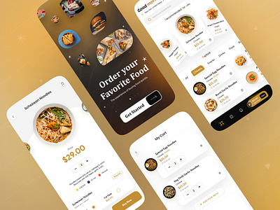 Food Delivery App UI app design app ui delivery design favorite food food food app food app design food delivery food delivery app food ordering food service foodie mobile app design online food order order food online ui ui design uiux