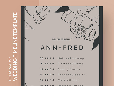 Vintage Wedding Timeline Free Google Docs Template agenda docs free google docs templates free template free template google docs google google docs itinerary marriage nuptials print program schedule template templates timeline timetable vintage wedding word