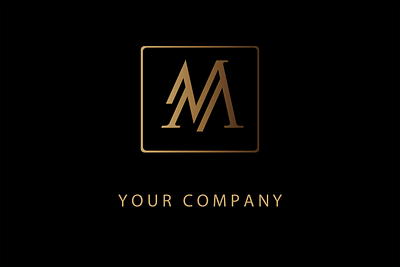 LUXURY LETTER M LOGO branding design graphic design letter m logo m vector