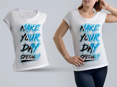 T-shirt Design Stylish Text Design background branding design fashion print t shirt t shirt design text vector wear