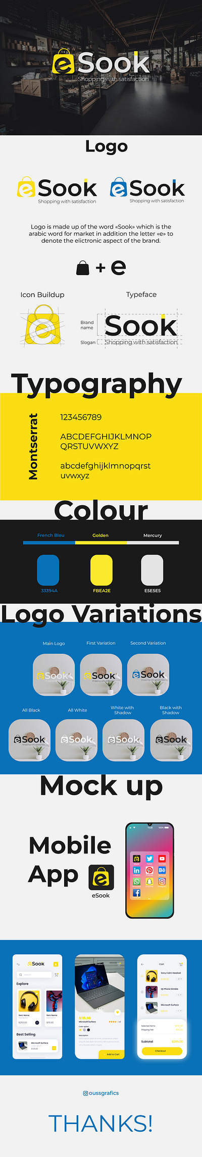 eSook Online Market Brand Guidelines 3d animation app branding design graphic design illustration logo motion graphics typography ui ux vector