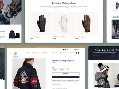 Whistledown Equestrian - Website clothing design e commerce e shop ecommerce equestrian horse product page shopify ui ux website whistledown