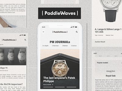 PaddleWaves_Mobile Web animation design graphic design mobile web motion graphics ui user experience ux