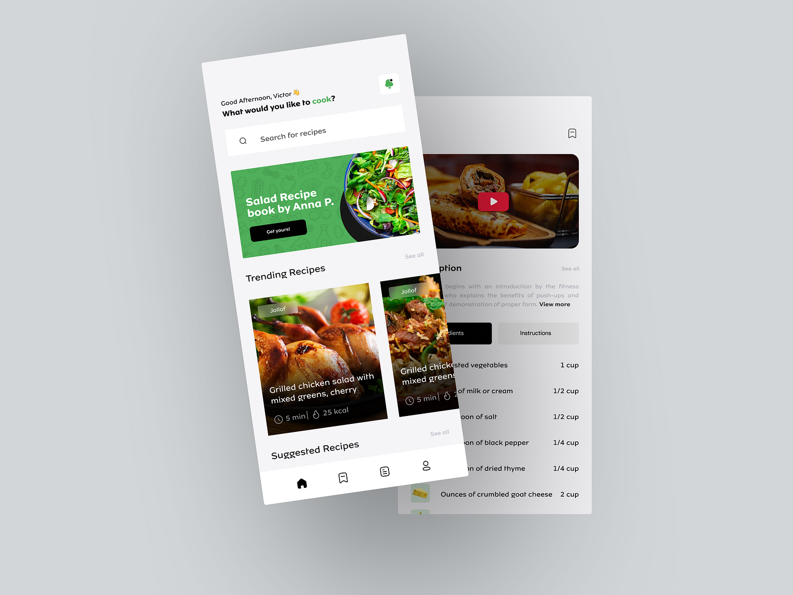 Recipe App Animation By Goodnews Solomon S. On Dribbble