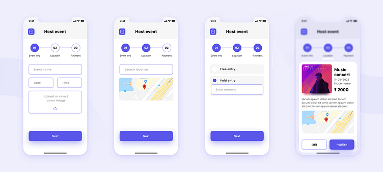 Designing a next-gen event app by Likith R S on Dribbble