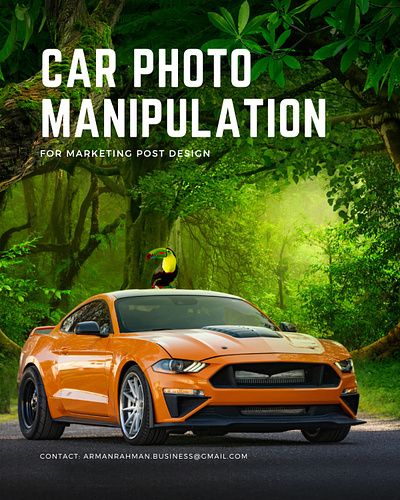 Car photo manipulation 3d animation art branding design graphic design illustration logo ui vector
