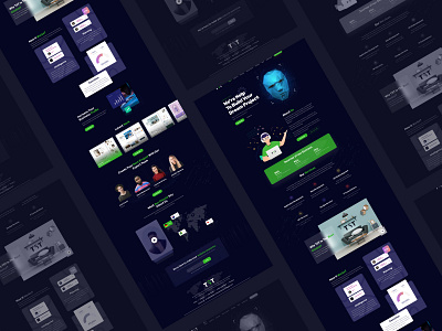 IT company landing page design design typography ui ux