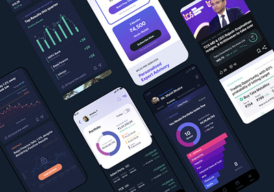 AI-driven Investment Advisory app fintech ui