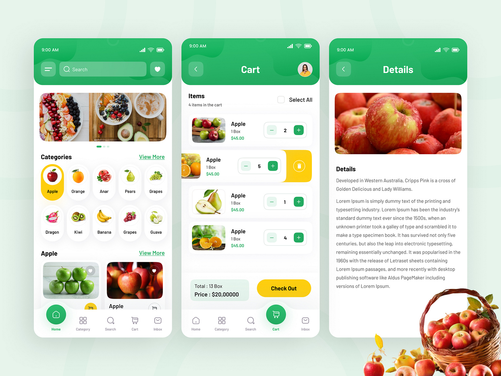 Fruits Mobile App Ui Design by Abdullah Al Mamun on Dribbble