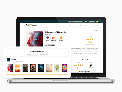 MyBookshelf - Book Page 📚 app branding design graphic design ui ux webdesign