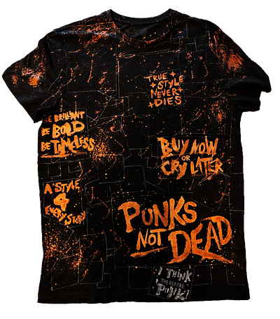 Motifs of Rebellion - Punk T-shirt Design art fashion fashion design graphic design handlettering handmade punk punkfashion tshirt