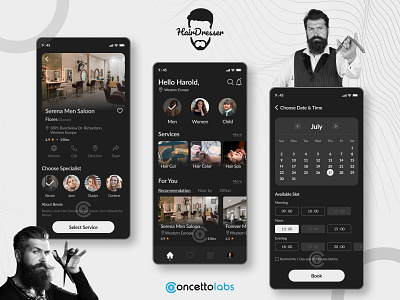 Saloon Booking App barber mobile app saloon saloon booking app