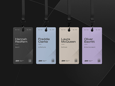 4se Event Brand - Name Badges 4se badge brand branding card clean conference culture design entertainment event lanyards lifestyle logo modern name new sport york