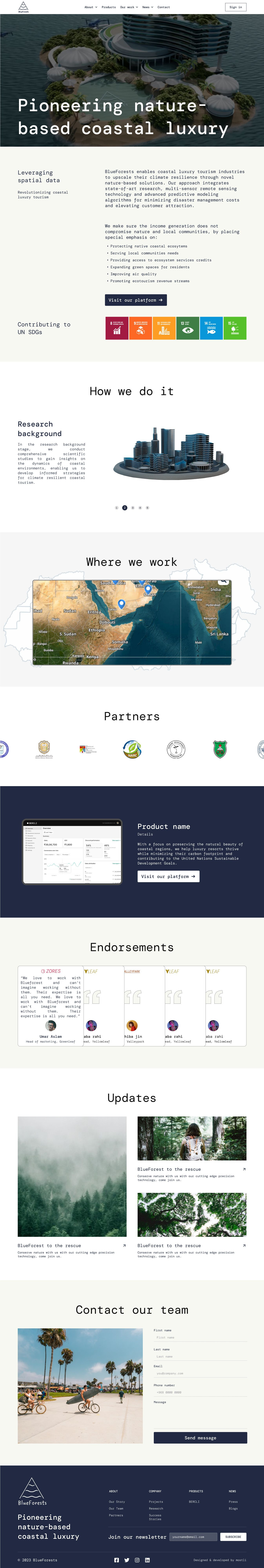 BlueForests cms customcode figmatowebflow interactions uiux