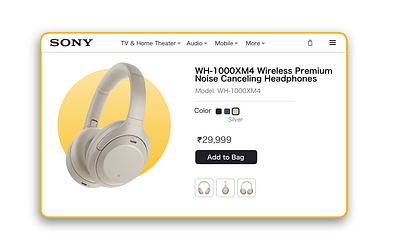 Sony Headphone Web UI sony ui uxui website