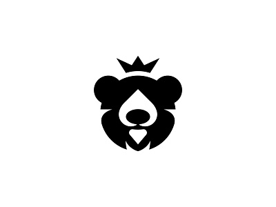 Bear King Logo animal logo bear bear logo branding crown dainogo graphic design king logo logo design logo ideas mark symbol