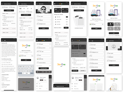 Delivery app ui screens appdesign appdesigninspiration appinspiration appinterface deliveryapp deliveryappdesign deliveryservice deliveryui dribbbleshot mobileappdesign mobiledesign mobiledesigninspiration uiuxdesign userexperience userinterface
