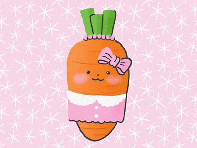 Carrots are sweeter in the winter carrot carrots cartoon did you know digital art digital illustration drawing fact fun fact illustration procreate winter
