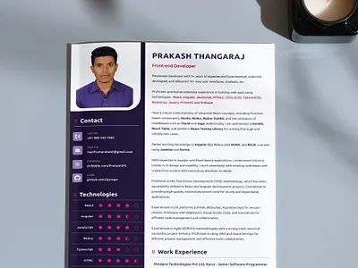 RESUME_PRAKASH angular creative design developer frontend developer javascript react resume