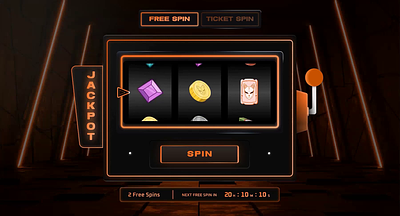 UI based Slot Machine design flat games minimal slot machine ui