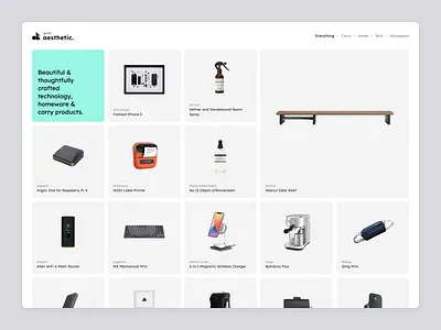 Good Aesthetic Club clean inspiration minimal ui website