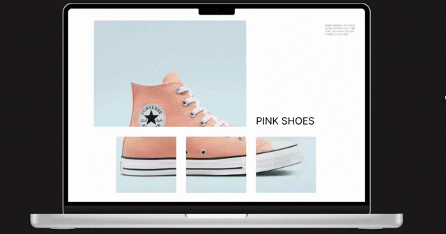 Converse | E-commerce redesign ANIMATION ON THE SITE animation converse e commerce redesign ui