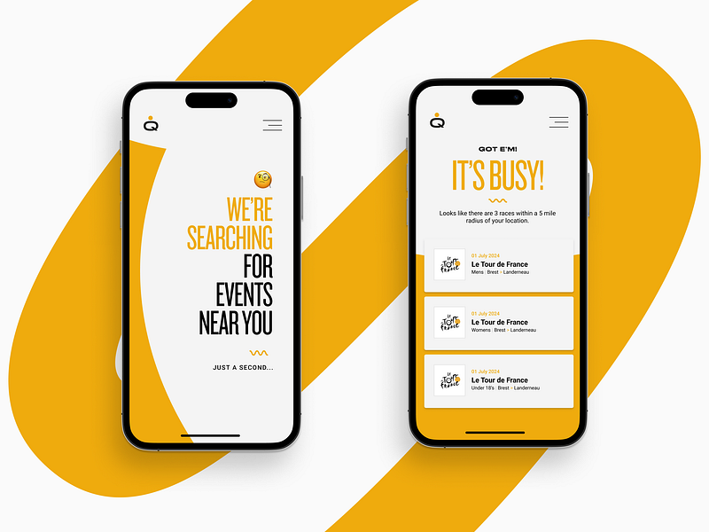 Cycling Fundraising App & Brand app bike clean cycle cycling donate donation fund fundraising mobile modern payment racing raising results road search sport ui yellow