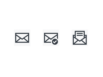 Envelope Icon Set clean design designer freelance icon icon design icons minimalism ui