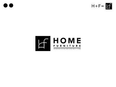 HF Home Care branding design furniture graphic design home home care home logo illustration interior letter logo logo typography vector