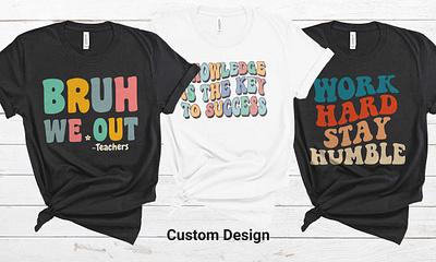 Retro wavy groovy t shirt design tshirtdesigners