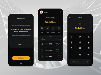 Crypto Wallet App app app design application bitcoin blockchain clean crypto crypto app crypto currency crypto wallet cryptocurrency design ethereum minimal mobile app mobile design mobile ui ui ux wallet