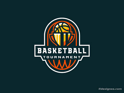 Basketball Badge 2.0 basketball basketball badge basketball logo basketball trophy branding esports graphic design illustration logo mascot sports sports design sports identity sports logo trophy