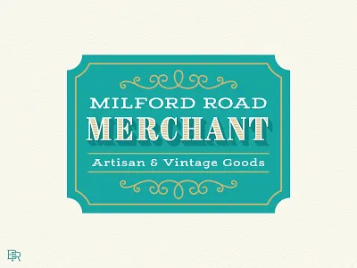 Vintage Artisan Store_Sign Concept_BRD_8-3-23 artisan branding design goods illustration illustrator retail retro sign store vintage