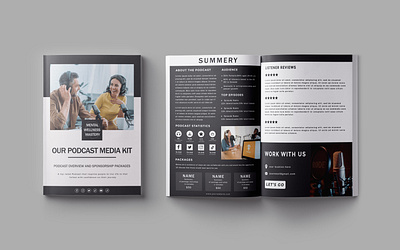 Podcast Media Kit Design design epk family graphic design illustration kit media podcast press kit presskit