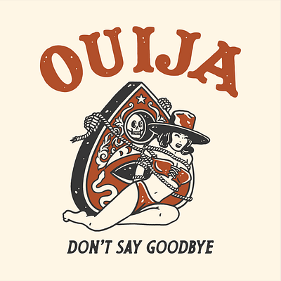 Ouija Game branding cowgirl design graphic design illustration ouija vintage illustration