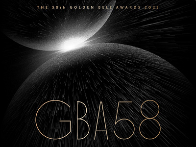 GBA58 The Golden Bell Awards 2023 award ceremony branding collision event identity graphic design illustration key visual poster