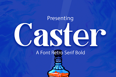Caster Serif branding branding font design font font display graphic design ligaturefont logo packaging serif typography vintage wedding font