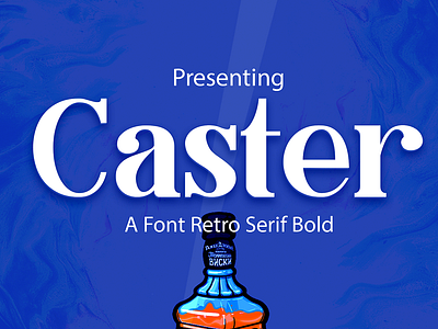 Caster Serif branding branding font design font font display graphic design ligaturefont logo packaging serif typography vintage wedding font