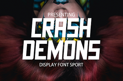 Crash Demons Display branding design font graphic design ligaturefont logo packaging serif tipeface typography