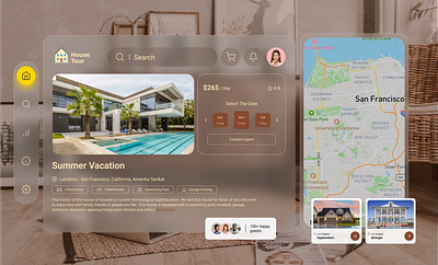 Real Estate Web design web graphic design house real estate tour ui uiux design ux