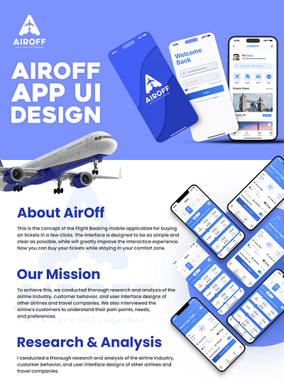AIROFF | UI Design | Mobile Application adobe photoshop branding figma graphic design mobile application ui ui design