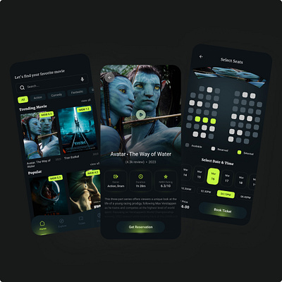 Movie Streaming App Design and UI appdesign design movie movieapp movieappdesign ui uiux ux