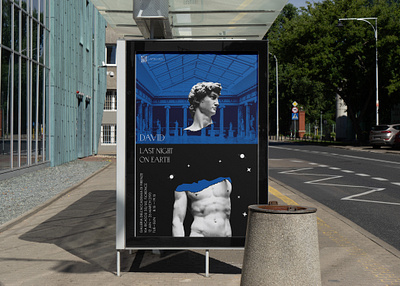 Posters & flyer for museum exhibition art art poster branding exhibition flyer graphic design illustration museum poster print sculpture space statue vector