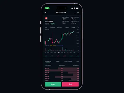 Crypto Wallet Dark - Trading UI blockchain trading crypto crypto trading cryptocurrency design trading trading ui ui web3 web3 trading