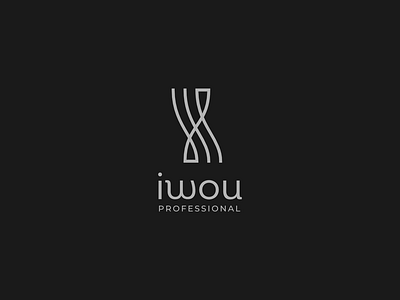 iwou (cosmetics) branding design graphic design icon logo minimal vector