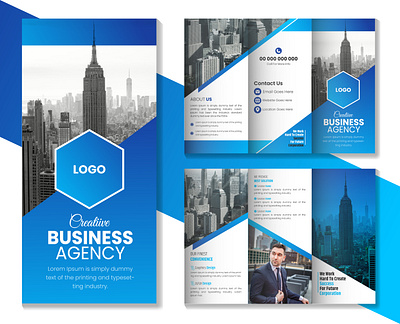 Corporate Business Trifold Brochure Design branding brochure design facebook post flyer graphic design illustration instagram post logo trifold trifold brochure ui