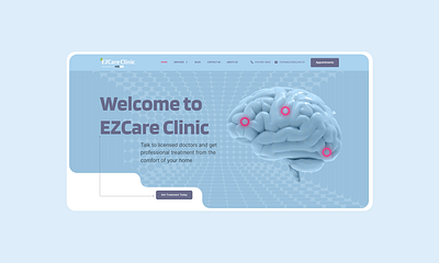 Concept Clinic EZCare (option) 3d animation clinic concept design figma graphic design illustration motion graphics ui ux