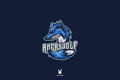 ANGRY WOLF angry competition competitive e sports game logo logo design mascot mascot team sport team wolf