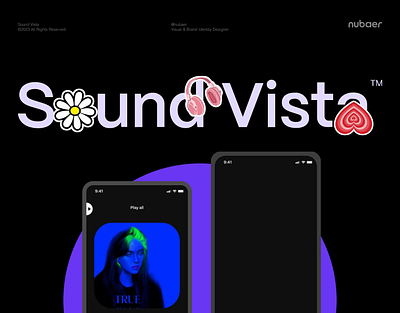 Sound Vista™ animation art direction branding design graphic design logo music music app music branding music logo sound logo typography ui ux visual identity